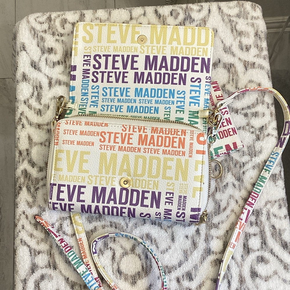 Steve Madden Colorful Logo Crossbody Bag